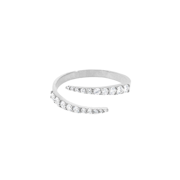 Forevigt & Altid 18K Hvidguld Ring m. Diamanter