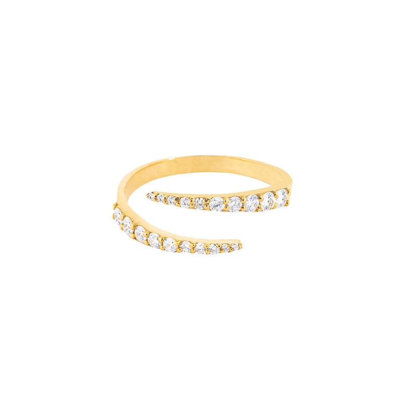 Forevigt & Altid 18K Guld Ring m. Diamanter