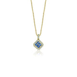 Fortuna Azul 18K Gold Necklace w. Aquamarines & Sapphires