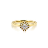 Fortuna 18K Guld Ring m. Diamanter