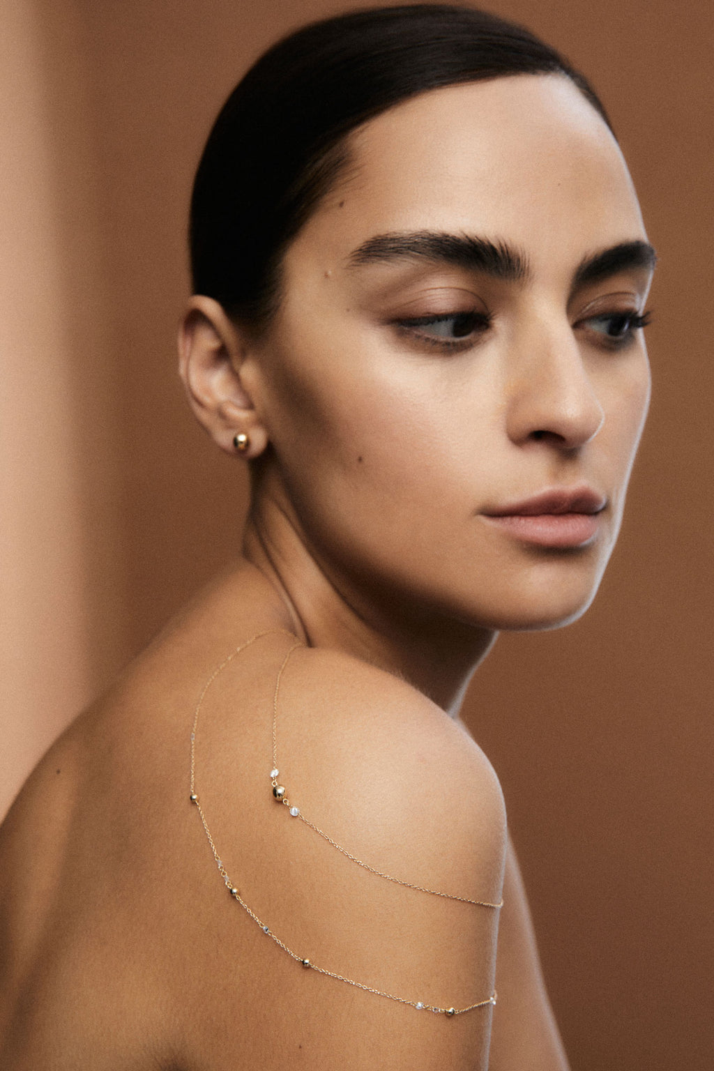 Triplet Nude 18K Whitegold Necklace w. Lab-Grown Diamonds