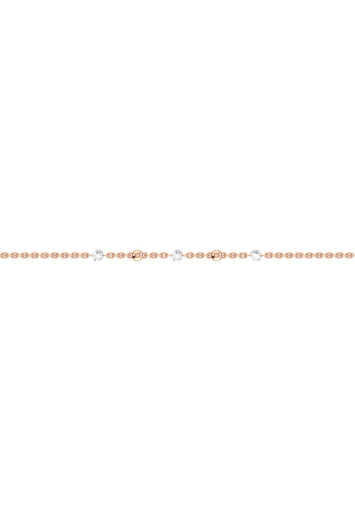 Nude 18K Rosegold Bracelet w. Lab-Grown Diamonds