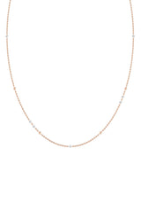 Nude 18K Rosegold Necklace w. Lab-Grown Diamonds