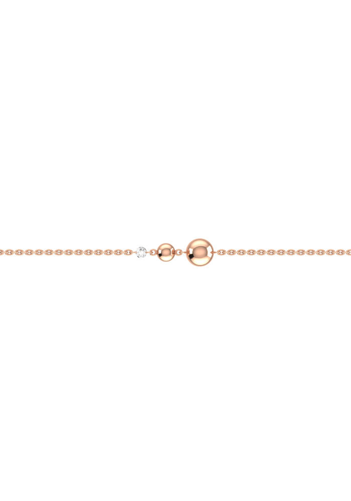 Degrade Nude 18K Rosegold Bracelet w. Lab-Grown Diamond