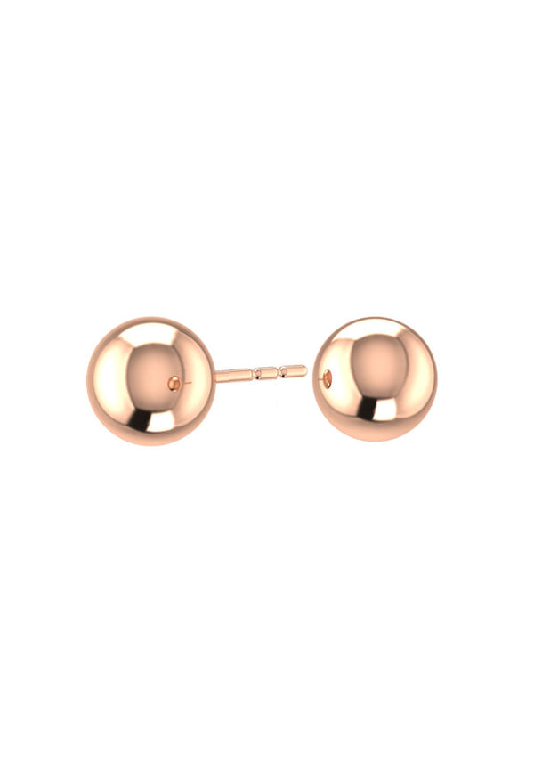 Solitaire Nude 18K Rosegold Earrings