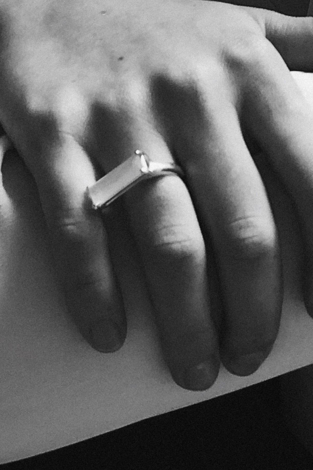 Tide 03 18K Gold Plated Ring w. Moonstone