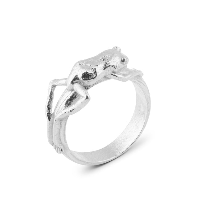 Frog Silver Ring