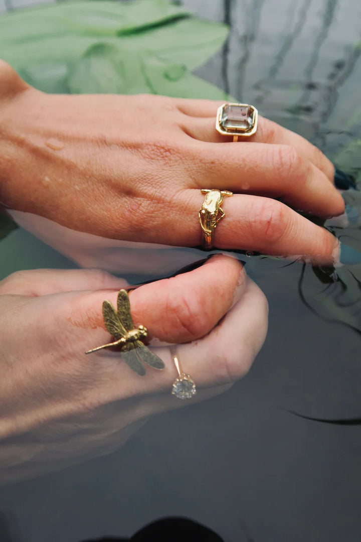 Frog Gold Plated Ring