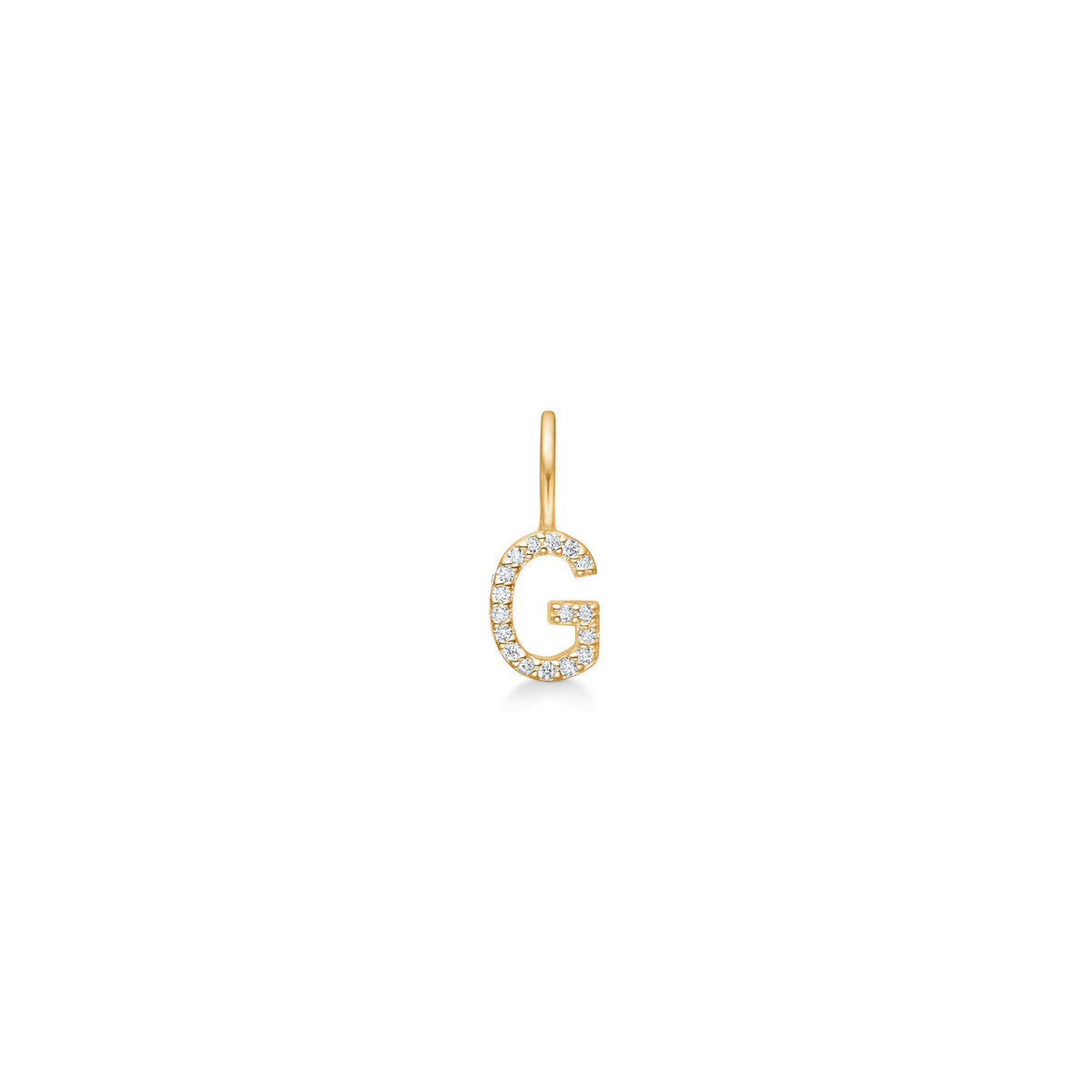 My G 18K Gold Pendant w. Diamonds