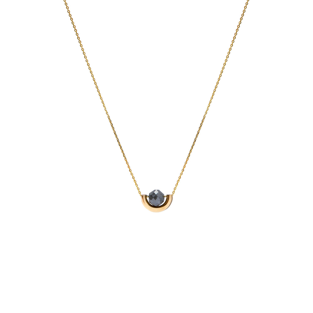 Universe 7 Golden 14K Gold, Whitegold or Rosegold Necklace w. Diamond