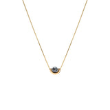 Universe 7 Golden 14K Gold, Whitegold or Rosegold Necklace w. Diamond