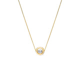 Universe 20 Golden 14K Gold, Whitegold or Rosegold Necklace w. Diamond