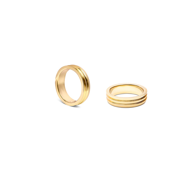 Duality 8 14K or 18K Gold, Whitegold or Rosegold Ring