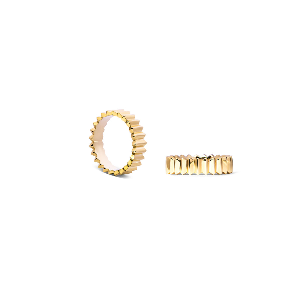 Duality 6 14K or 18K Gold, Whitegold or Rosegold Ring