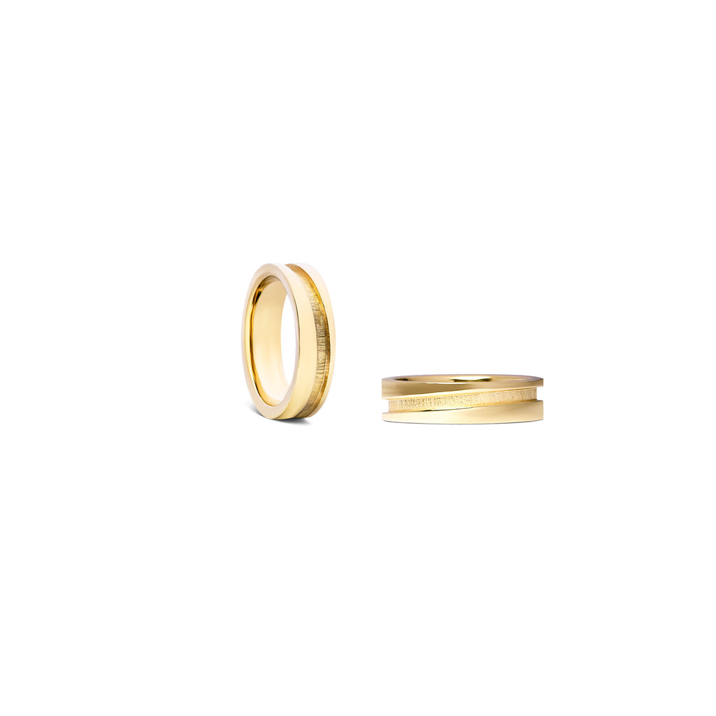 Duality 9 14K or 18K Gold, Whitegold or Rosegold Ring