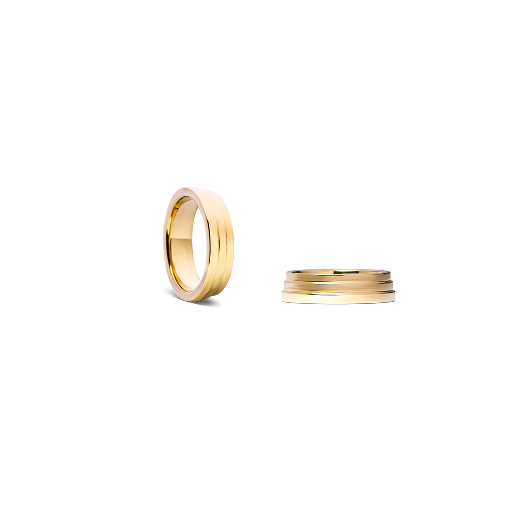 Duality 4 14K or 18K Gold, Whitegold or Rosegold Ring