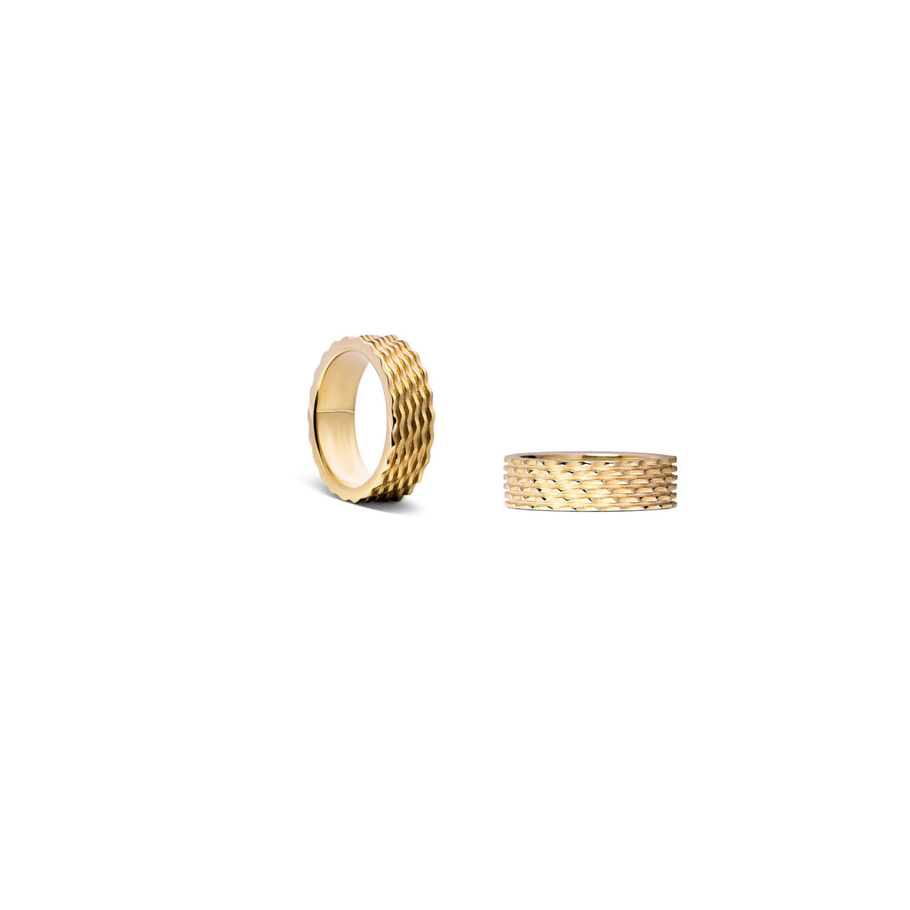 Duality 11 14K or 18K Gold, Whitegold or Rosegold Ring