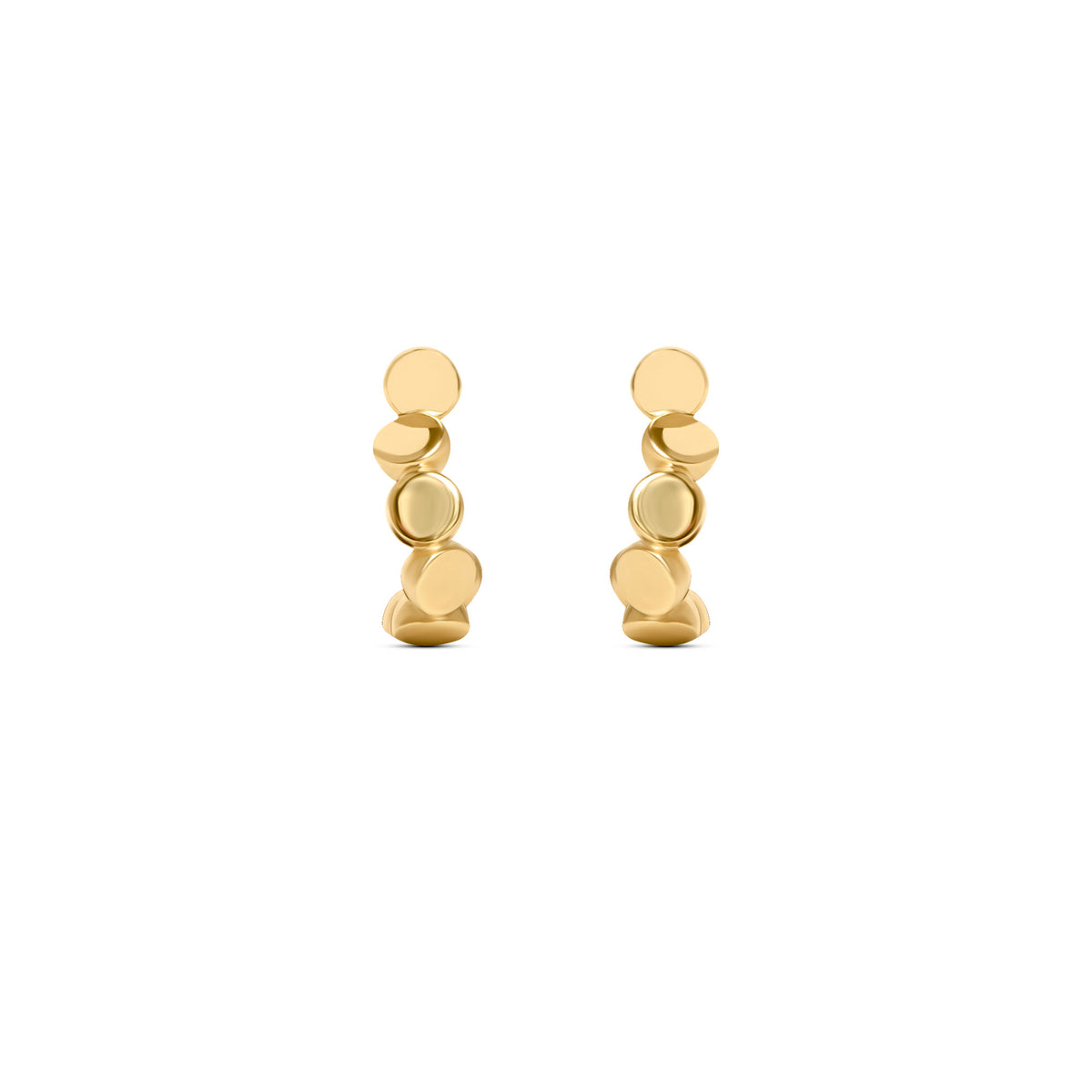 Harmony 9 14K or 18K Gold, Whitegold or Rosegold Hoops