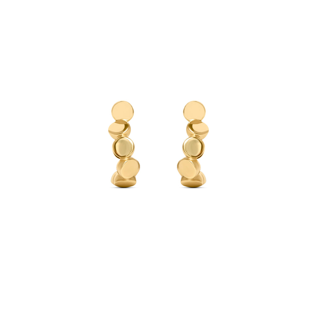 Harmony 9 14K or 18K Gold, Whitegold or Rosegold Hoops