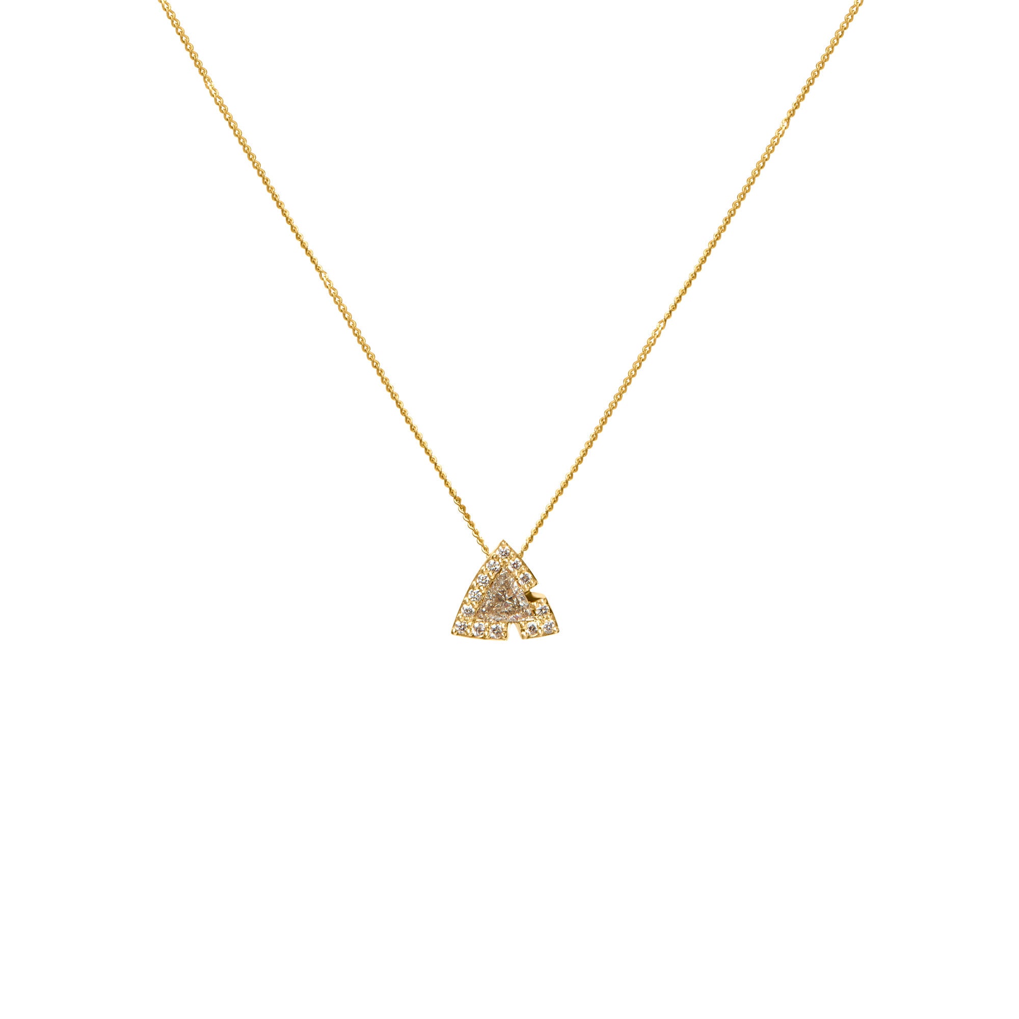 Harmony 10 14K Gold, Whitegold or Rosegold Necklace w. Diamonds