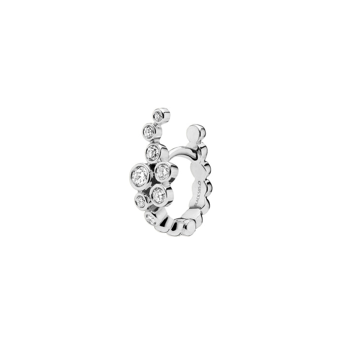 Garbo 14K White Gold Huggie w. Lab-Grown Diamonds