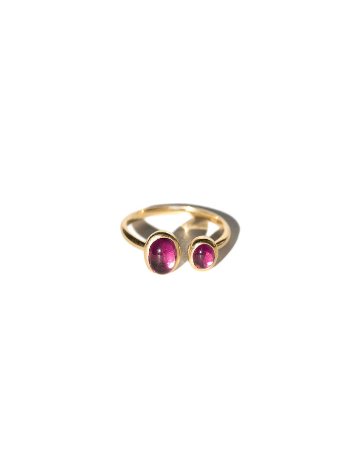 The Duo Grenadine Vermeil Ring w. Garnets