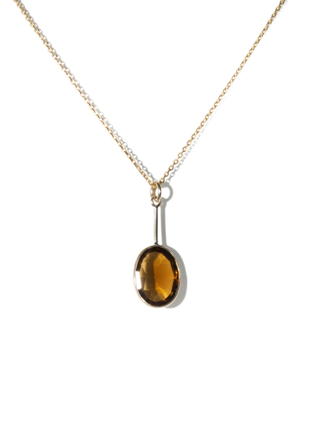 The Bière Liqueur Vermeil Necklace w. Quartz