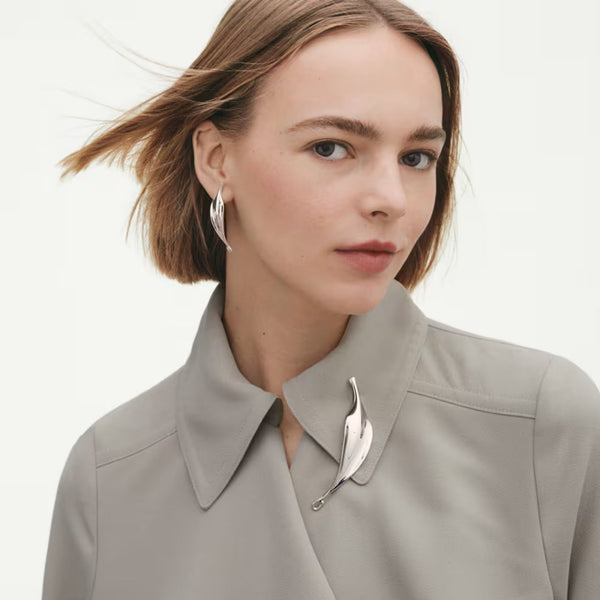 Plume Silver Brooche