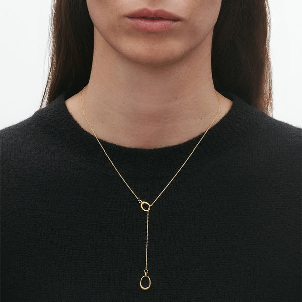 Offspring 18K Gold Lariat Necklace