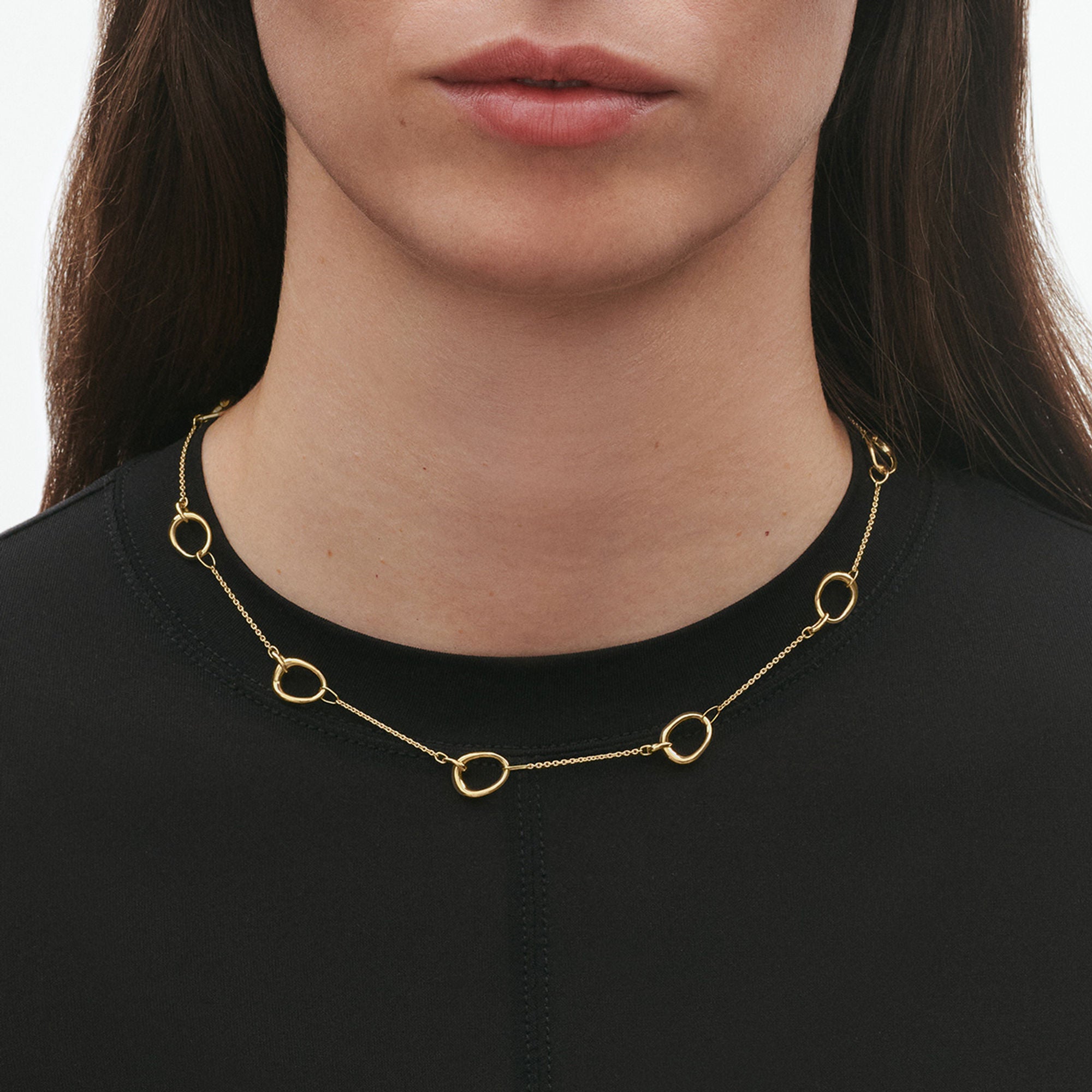 Offspring Medium Loops 18K Gold Necklace