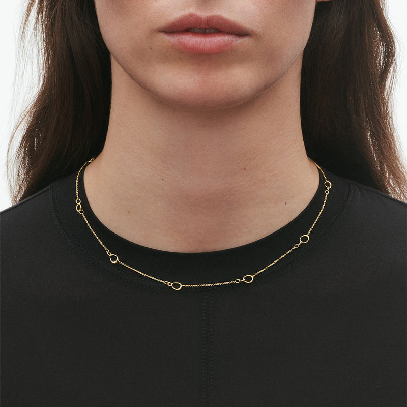 Offspring Small Georg Jensen Offspring Small Loops 18K Gold Necklace – The Jewellery Room