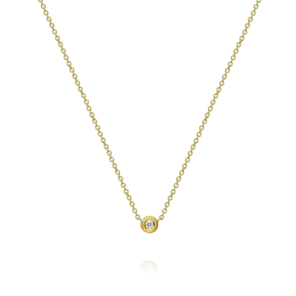 Glory 18K Gold Necklace w. Diamond