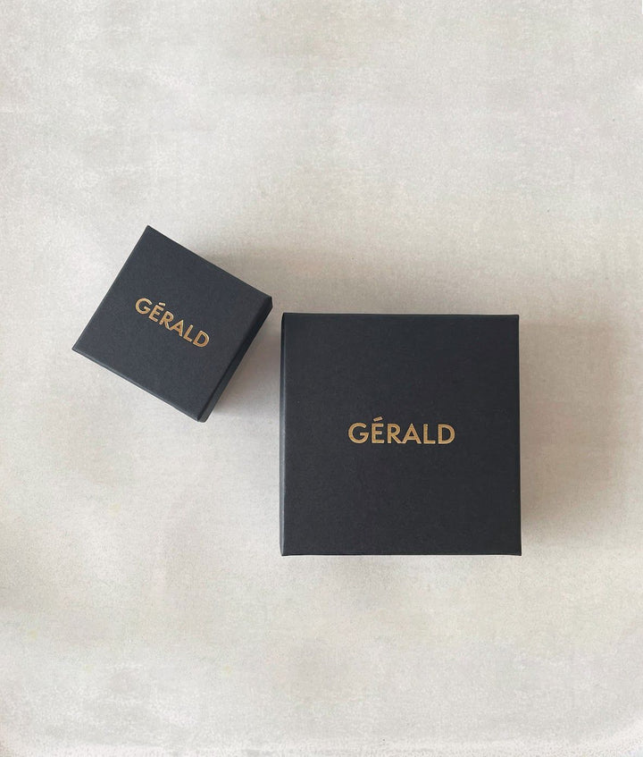 Ohrring Schleife aus 14K Gold mit Diamanten I Klein 