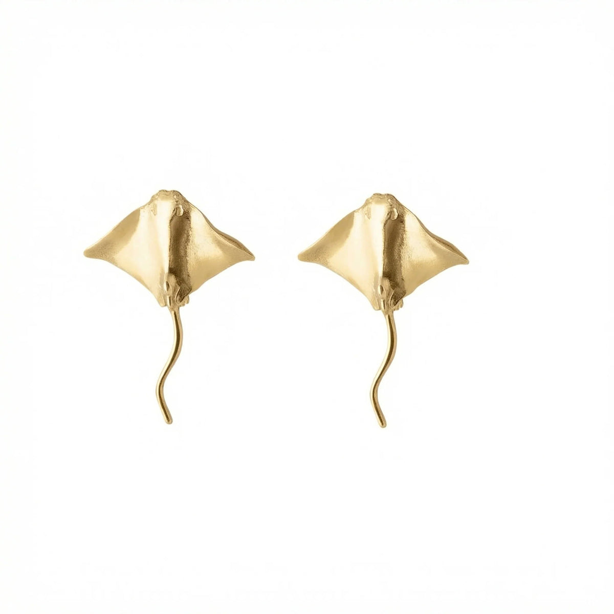 gold earrings devilfish