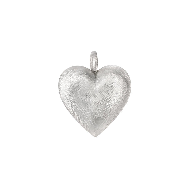 Big Heart Silver Necklace