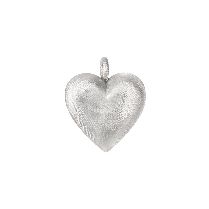 Big Heart Silver Necklace