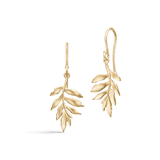 Little Tree Of Life Gold Plated Earrings