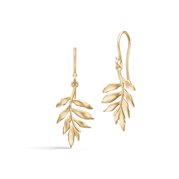 Little Tree Of Life Gold Plated Earrings