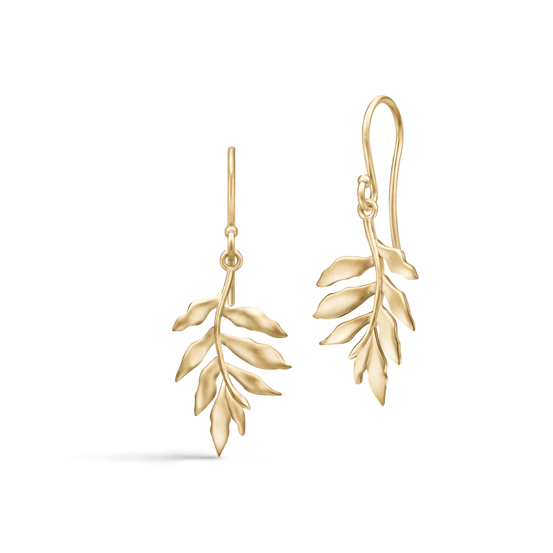 Little Tree Of Life Gold Plated Earrings