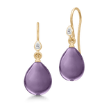 Prima Ballerina Amethyst Gold Plated Earrings