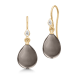 Prima Ballerina Smokey Gold Plated Earrings