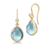 Paloma Ice Blue Gold Plated Earrings