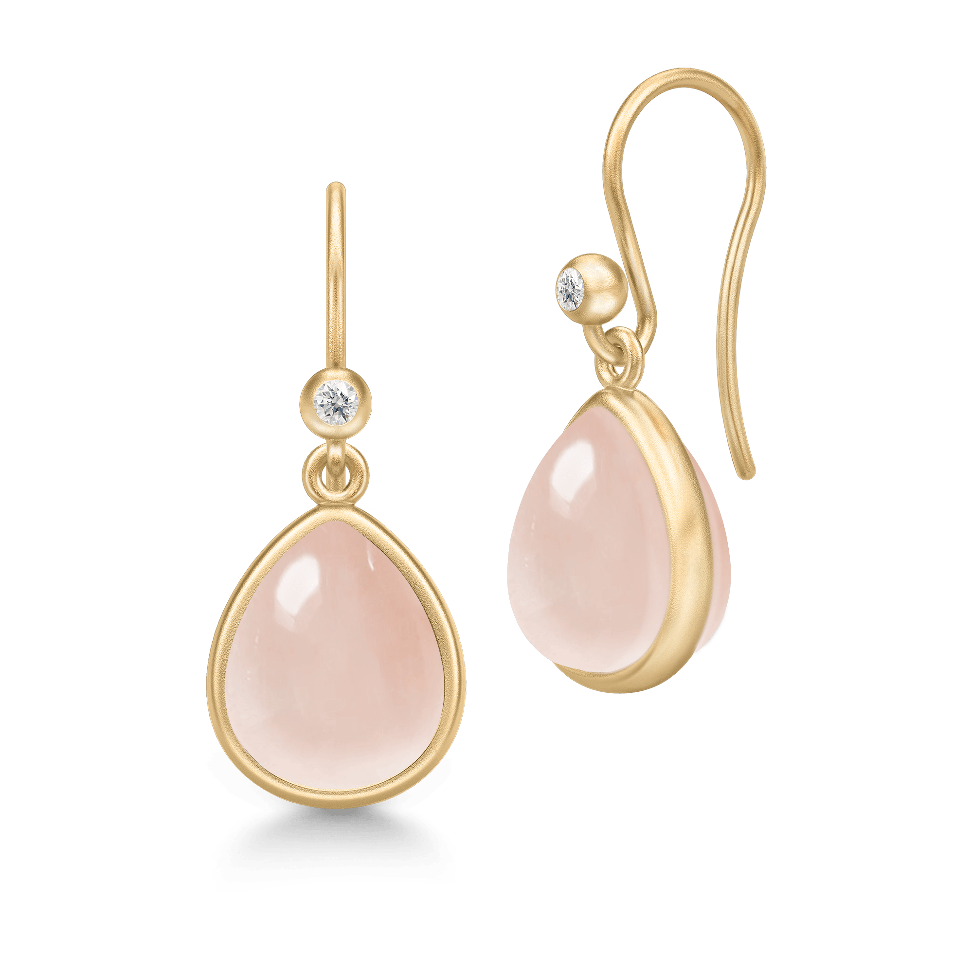 Paloma Milky Rose Gold Plated Earrings – The Jewellery Room