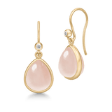 Paloma Milky Rose Gold Plated Earrings