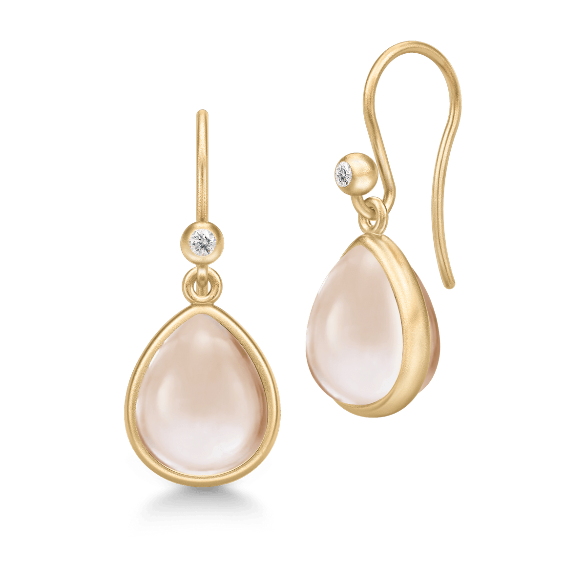 Paloma nackte goldplattierte Ohrringe