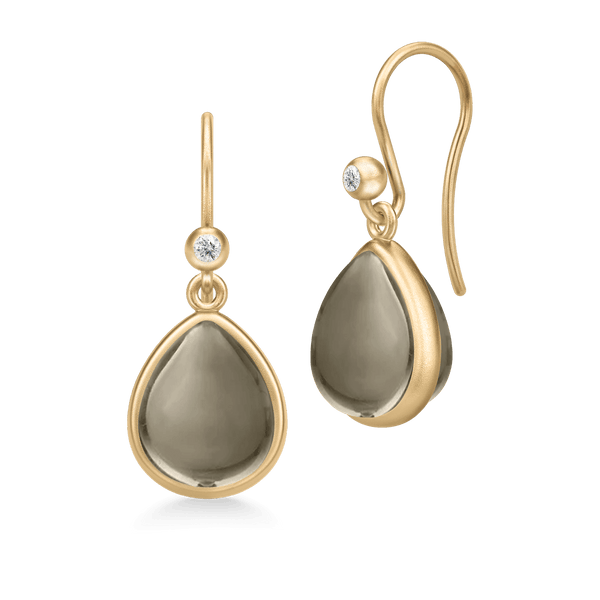 Paloma Smokey Gold Plated Earrings