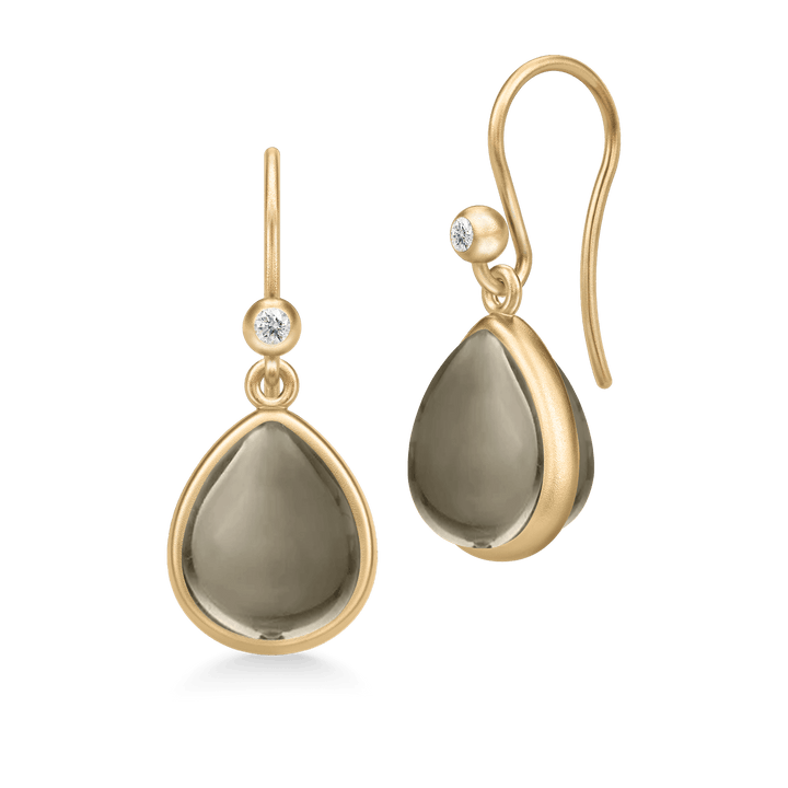 Paloma Smokey Gold Plated Earrings
