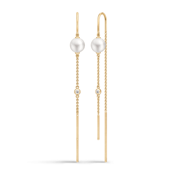 Ariel Gold Plated Earrings w. Pearls