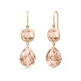 Olivia Peach Gold Plated Earrings