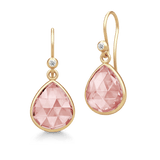 Lea Dusty Rose Gold Plated Earrings